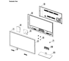 Samsung UN55EH6030FXZA-TH01 cabinet parts diagram