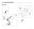 Samsung DV431AGW/XAA-01 heater assy diagram