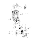Samsung RFG29PHDBP/XAA-01 cabinet assy diagram