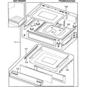 Samsung FTQ386LWUX/XAA drawer assy diagram