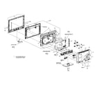 Magnavox 19ME402V/F7-ME2 cabinet parts diagram