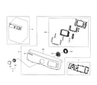 Samsung DV455EVGSWR/AA-02 control panel diagram