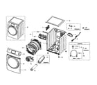 Samsung DV457EVGSGR/AA-02 main assy diagram