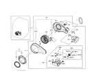 Samsung DV457EVGSGR/AA-02 motor assy diagram