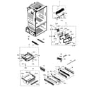 Samsung RF263BEAEWW/AA-01 freezer / icemaker diagram