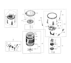 Samsung WA400PJHDWR/AA-01 drum assy diagram