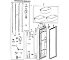 Samsung RF265AARS/XAA-00 left door diagram