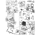 Samsung RFG237AABP/XAA-00 cabinet diagram