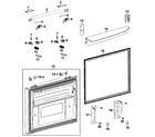 Samsung RFG237AABP/XAA-00 freezer door diagram
