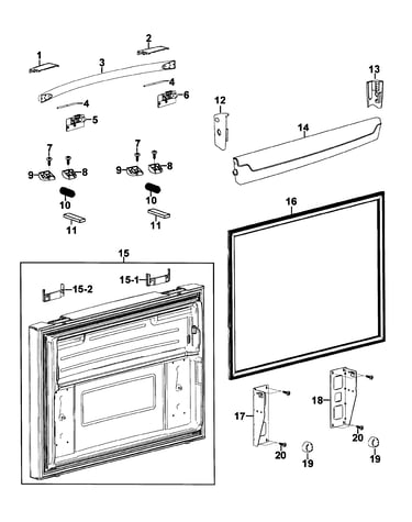 Freezer door