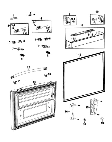 Freezer door