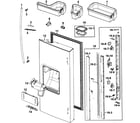 Samsung RF267AEWP/XAA-00 left door diagram