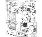 Samsung RFG293HABP/XAA-00 cabinet diagram