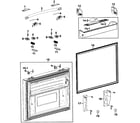 Samsung RFG293HABP/XAA-00 freezer door diagram