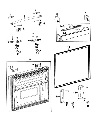 Freezer door