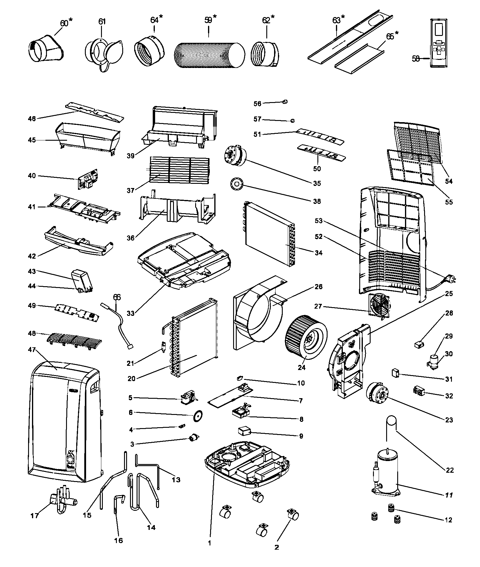 A/c parts