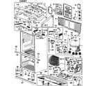 Samsung RF265ABWP/XAA-00 cabinet diagram