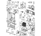 Samsung RFG295AABP/XAA-00 cabinet diagram