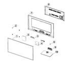 Samsung UN65EH6000FXZA-MH01 cabinet parts diagram