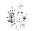 Samsung RF260BEAESP/AA-01 cabinet diagram