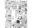 Samsung RF266AABP/XAA-00 cabinet diagram
