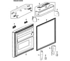 Samsung RF266AABP/XAA-00 freezer door diagram