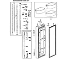 Samsung RF266AASH/XAA-00 left door diagram