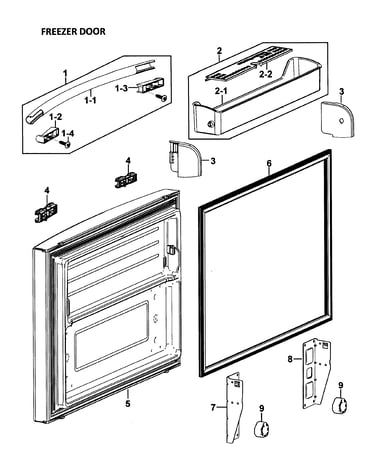 Freezer door