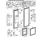 Samsung RM257ABBP/XAA-00 left doors diagram
