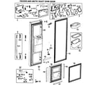 Samsung RM257ABRS/XAA-00 left doors diagram