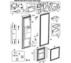 Samsung RM257ACBP/XAA-00 left doors diagram