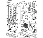 Samsung RM255LABP/XAA-00 cabinet diagram