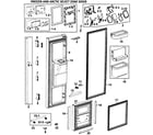 Samsung RM255LARS/XAA-00 left doors diagram