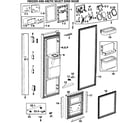 Samsung RM255LASH/XAA-00 left doors diagram