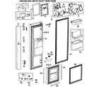 Samsung RM255LAWP/XAA-00 left doors diagram
