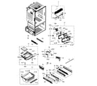 Samsung RF261BEAESR/AA-01 freezer diagram