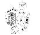 Samsung RF261BEAEWW/AA-01 cabinet diagram