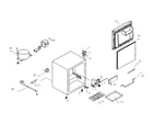 Kenmore 25591882110 cabinet parts diagram
