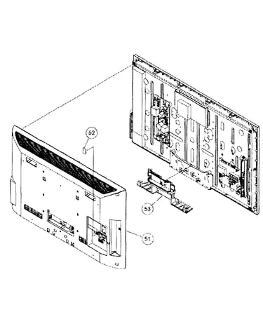 Rear cabinet
