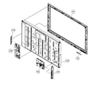 Sony KDL-32EX500 front cabinet diagram