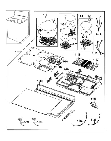 Cooktop assy