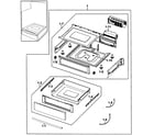 Samsung FTQ307NWGX/XAA-00 drawer assy diagram