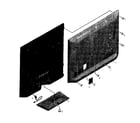 Sony KDL-32EX340 rear cabinet diagram