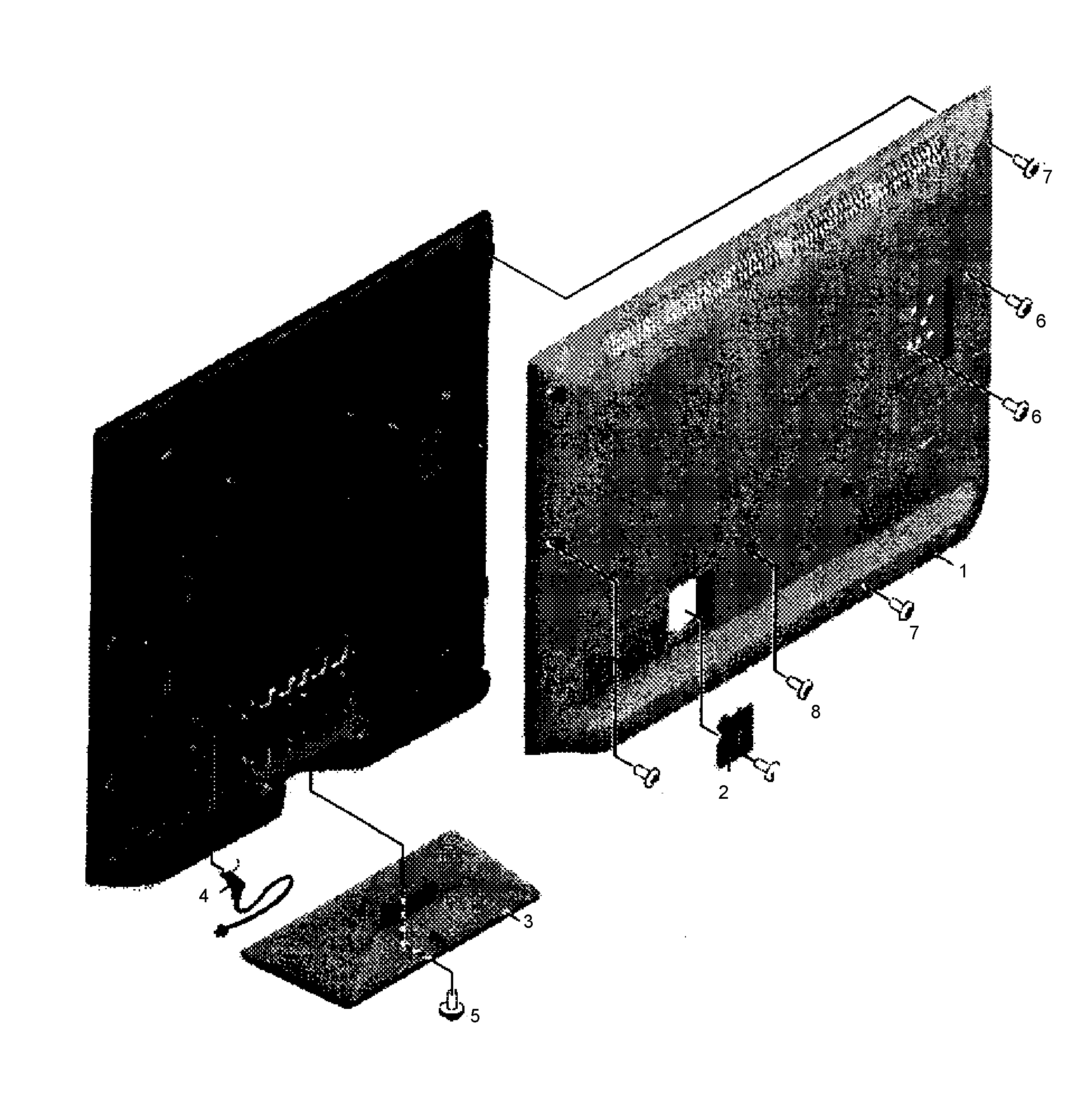 Rear cabinet