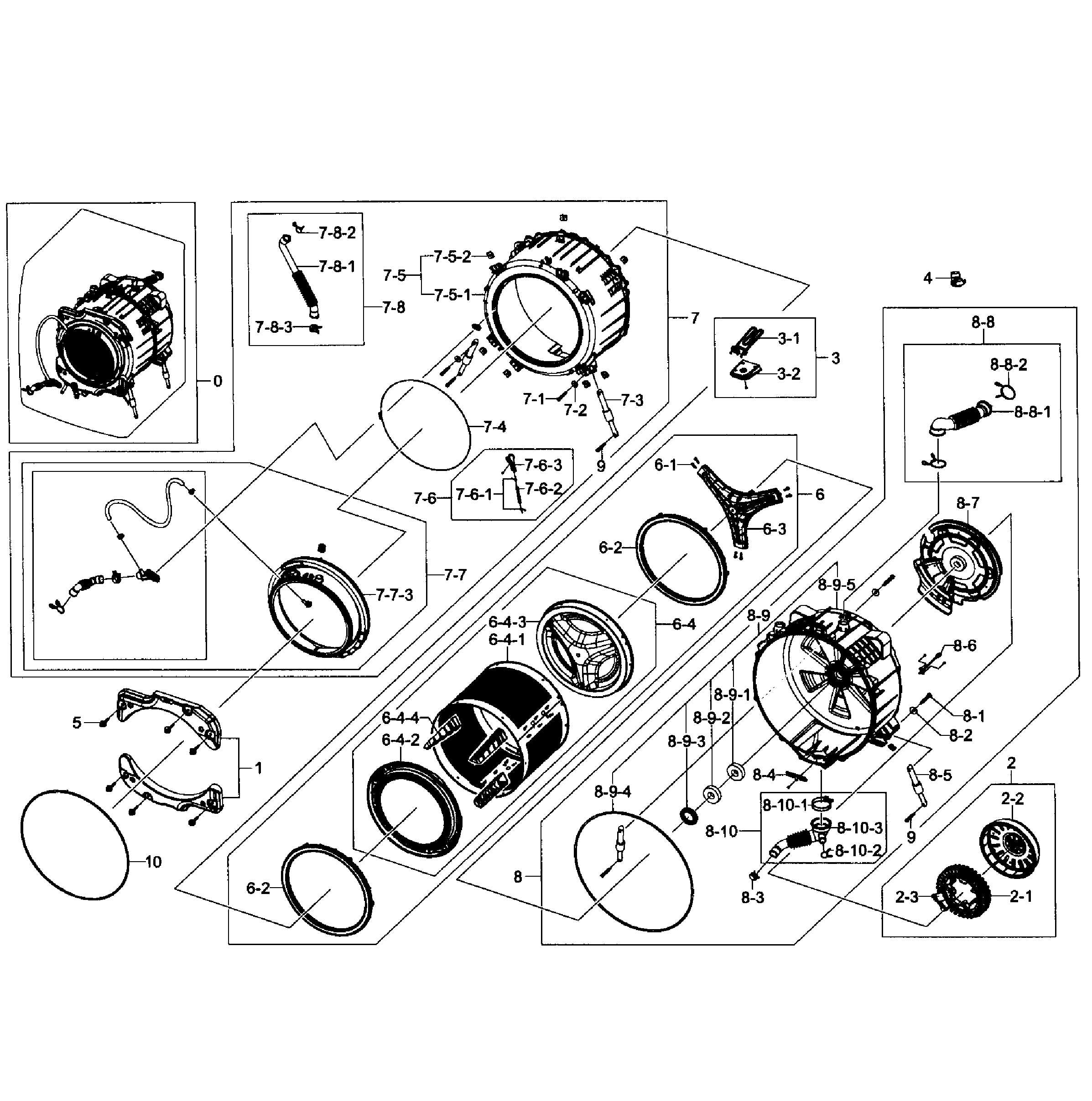 Tub/drum assy