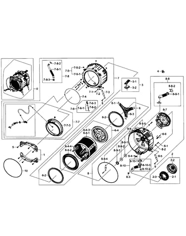 Tub/drum assy