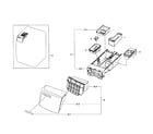 Samsung WF435ATGJRA/A1-01 drawer assy diagram
