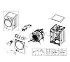 Samsung WF435ATGJWR/A1-01 main assy diagram