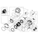 Samsung WF393BTPARA/A1-01 tub/drum assy diagram