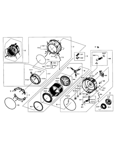 Tub/drum assy